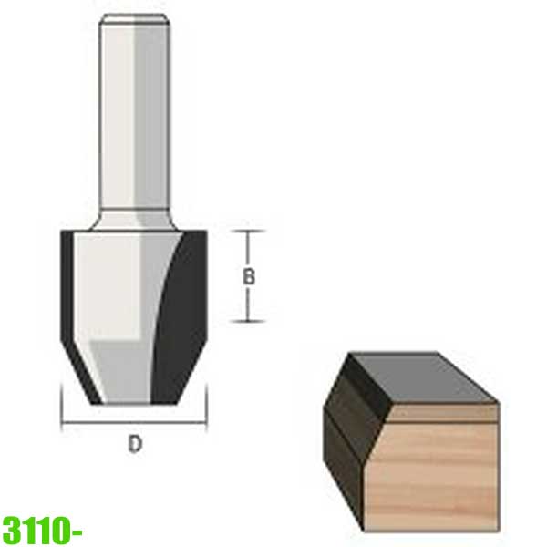 Mũi phay FAMAG 3110 vát mép 30° kết hợp mài phẳng