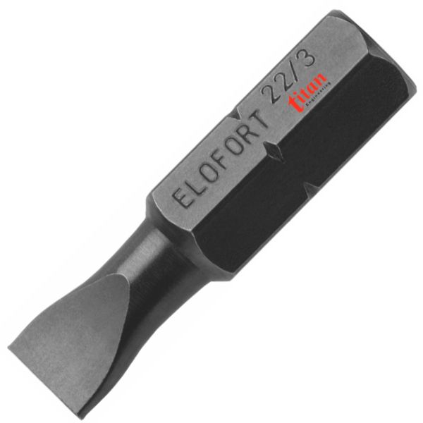 Mũi vít dẹt 22, đầu tua vít 2 cạnh chuẩn DIN 3126 ELOFORT .