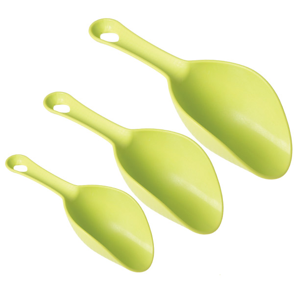 Muỗng rùa xúc hạt giống bằng sợi thủy tinh màu xanh cốm thumbnail 2