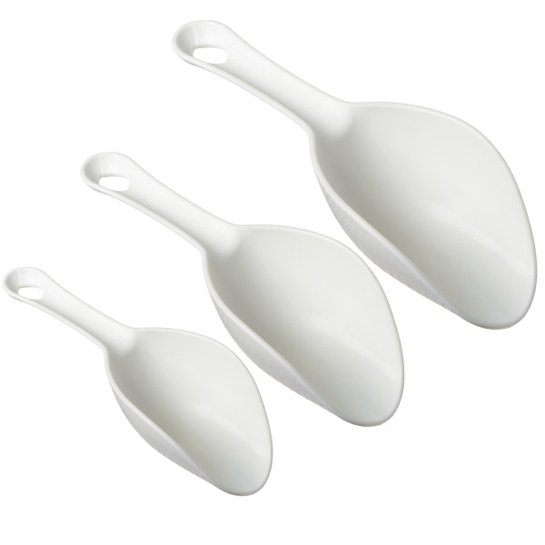 Muỗng rùa xúc hạt giống bằng sợi thủy tinh màu trắng sữa thumbnail 2