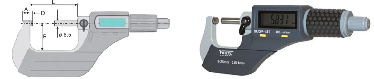 23106 Series panme điện tử sản xuất tại Đức