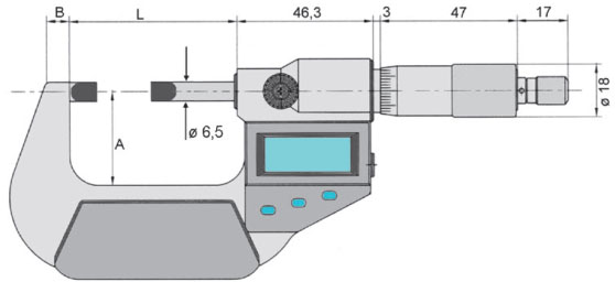 Bản vẽ kỹ thuật Panme 23238 series 2