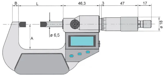 Bản vẽ kỹ thuật Panme 23238 series 2