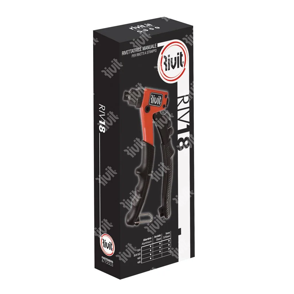 Kìm rút đinh tán RIVIT RIV18, Ø2,4 đến Ø4,8 mm, dài 205 mm
