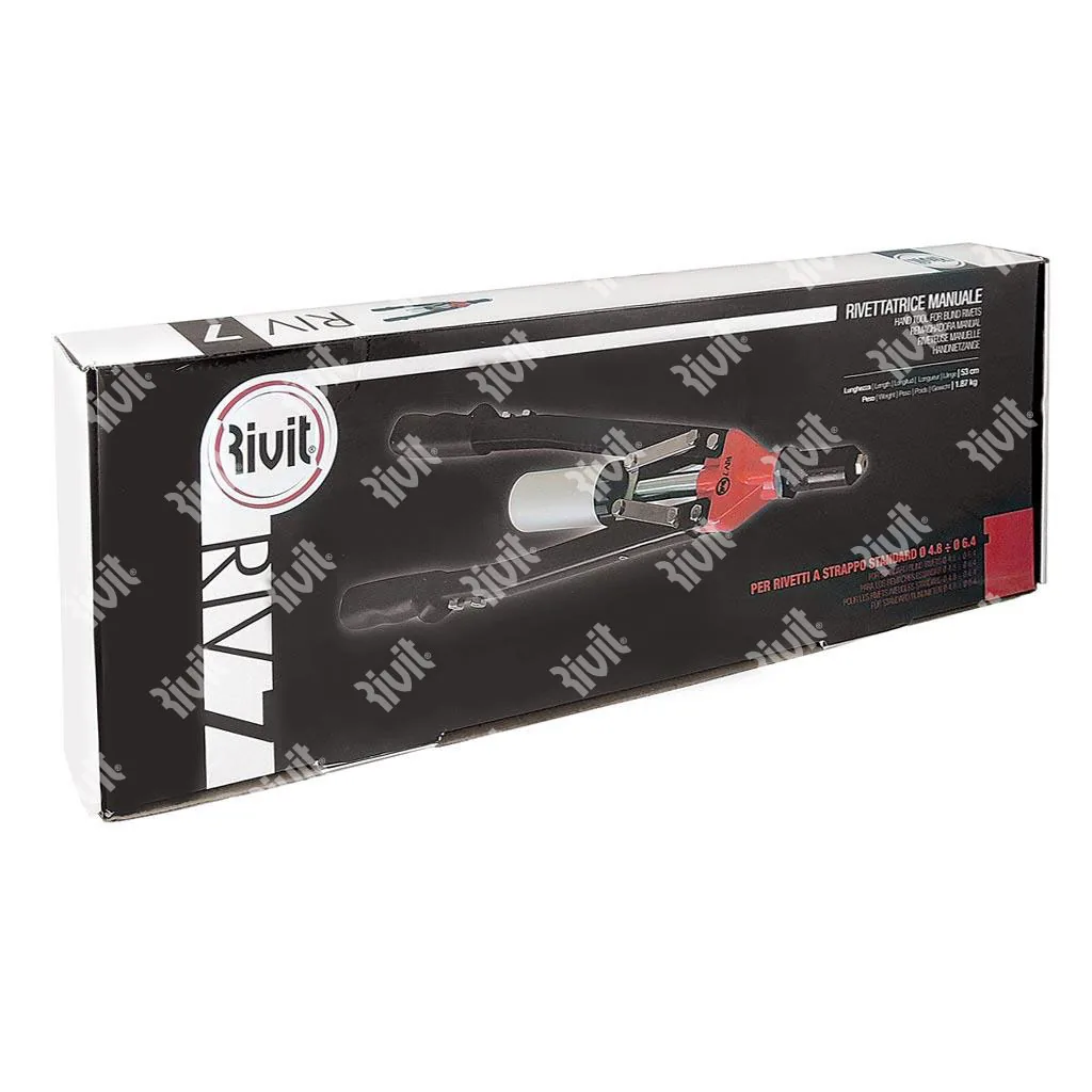 Kìm rút đinh tán RIVIT RIV7, Ø3,0 đến Ø6,4 mm, cán dài 530 mm