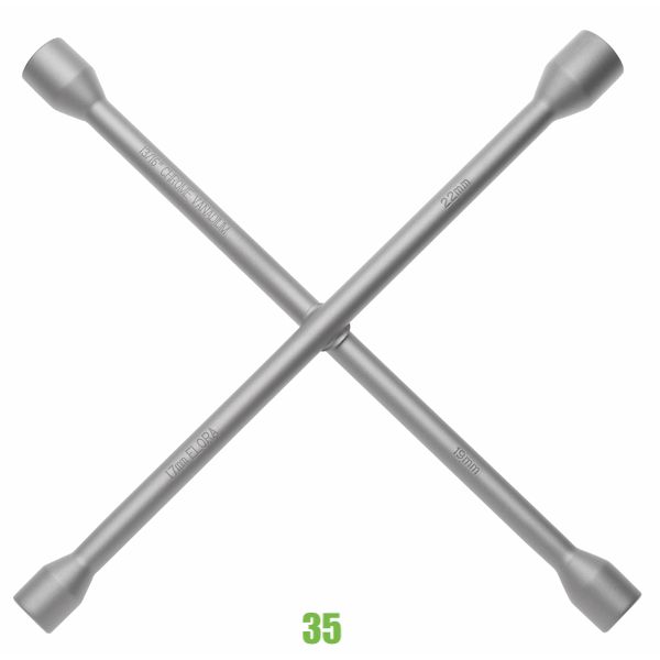 Tay quay 4 đầu tuýp 0035000016100, 17x19x13/16“x22 mm, tháo bánh xe hơi.