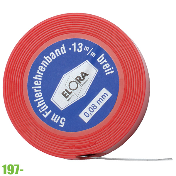 Thước căn lá cuộn ELORA 197, dài 5m, vật liệu bằng thép.