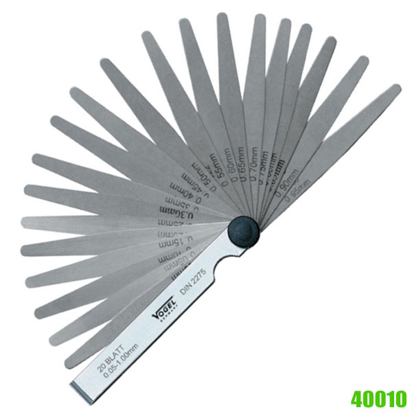 Thước căn lá đo khe hở 40010, dung sai đạt chuẩn T3, DIN 2275