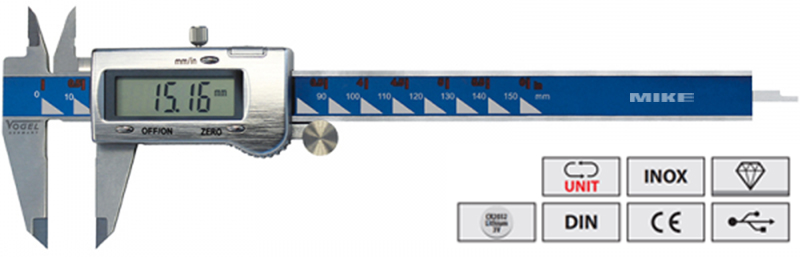 Thước cặp điện tử Vogel Germany 202040-3, thang đo 150mm