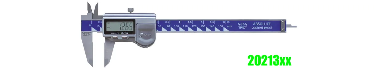 Thước cặp điện tử 150 - 300mm inox IP67 Vogel