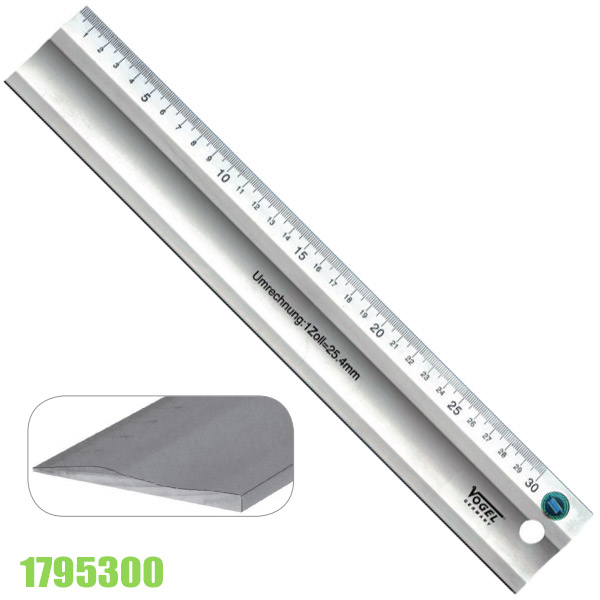 Thước cầu nhôm 1795300 vát mép thiết diện 50x5mm