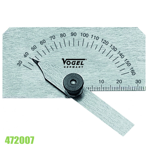 Thước đo góc cơ khí 472013, từ 30-160 độ, thép cứng