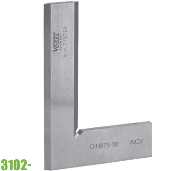 Thước eke kỹ thuật Vogel Germany 3102, vật liệu inox