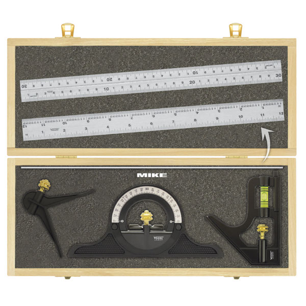 Thước góc vạn năng 508090, dài 300mm, thước 5 thành phần. thumbnail 2