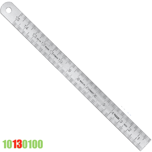 Thước inox 10130100, type A bản rộng 18mm, từ phải sang trái