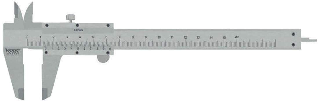 Thước kẹp 150mm, ngàm 40x16mm, VOGEL 201005
