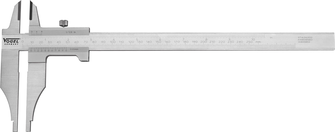 Thước kẹp cơ khi không có vít chỉnh tinh VOGEL Germany 2006
