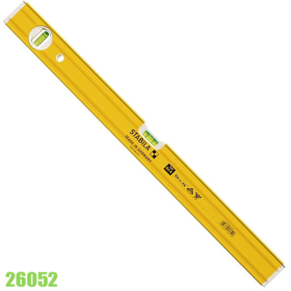 Thước thủy STABILA 80A, từ 30-150cm, 2 bọt thủy