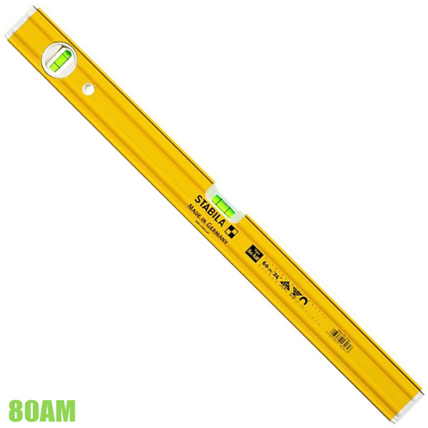 Thước thủy Stabila 80AM, có từ tính 40-200cm, 2 bọt thủy thumbnail 2