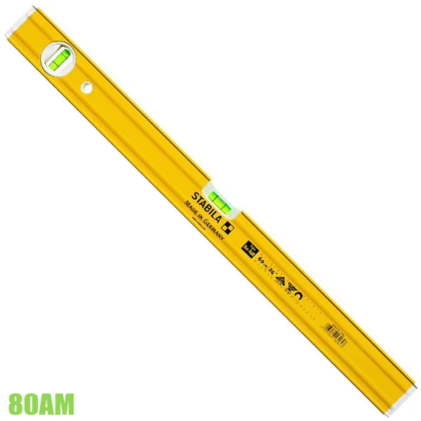 Thước thủy Stabila 80AM, có từ tính 40-200cm, 2 bọt thủy thumbnail 2