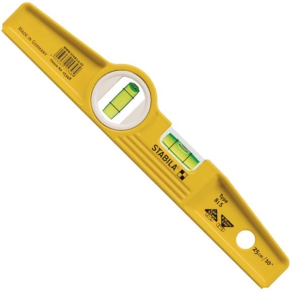 Thước thủy nivo 25cm, 2 bọt thủy