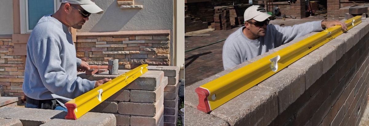 Spirit Level R300 applications bricklayer, ứng dụng của thước nivo thợ xây