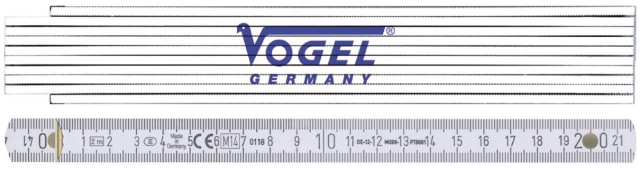 Thước gổ xếp gập 2m, gồm 10 phân đoạn