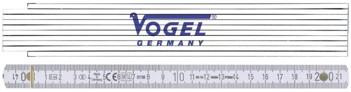 Thước gổ xếp gập 2m, gồm 10 phân đoạn