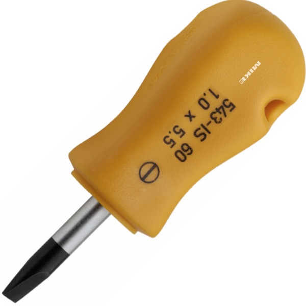 Tô vít dẹt siêu ngắn ELORA 543-IS, chiều dài từ 45-60mm