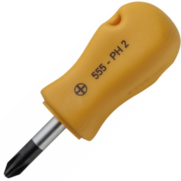 Tô vít 4 cạnh ELORA 555-PH, loại siêu ngắn, size PH1-PH3