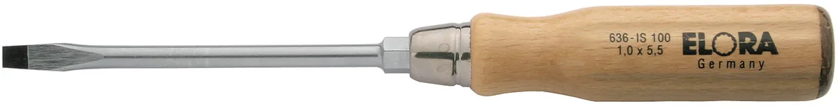 Tô vít dẹt cán gỗ 75 đến 250mm ELORA 636-IS 