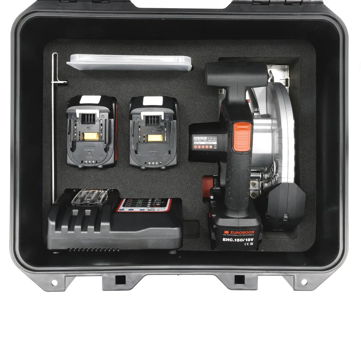 Cordless handheld circular saw, 150 mm, 18V. Euroboor Set 1: EHC.150/18V 5Ah - 13/16, 20 thumbnail 5