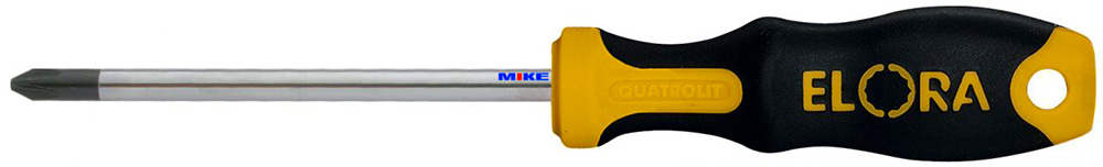 Tua vít 4 cạnh ELORA 547-PH, thân tròn, tiêu chuẩn DIN ISO 8764