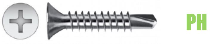 Đinh vít đầu PH hay bake, 4 cạnh