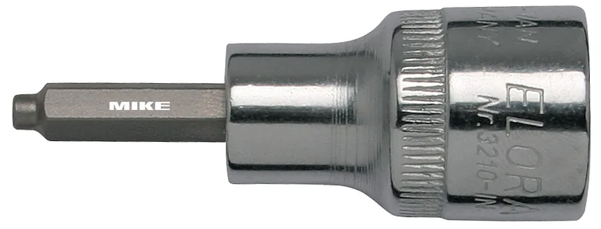 Tuýp lục giác 3210-INZ, đầu ti hệ mét 5-14mm, đầu vuông 1/2 inch. Elora Germany