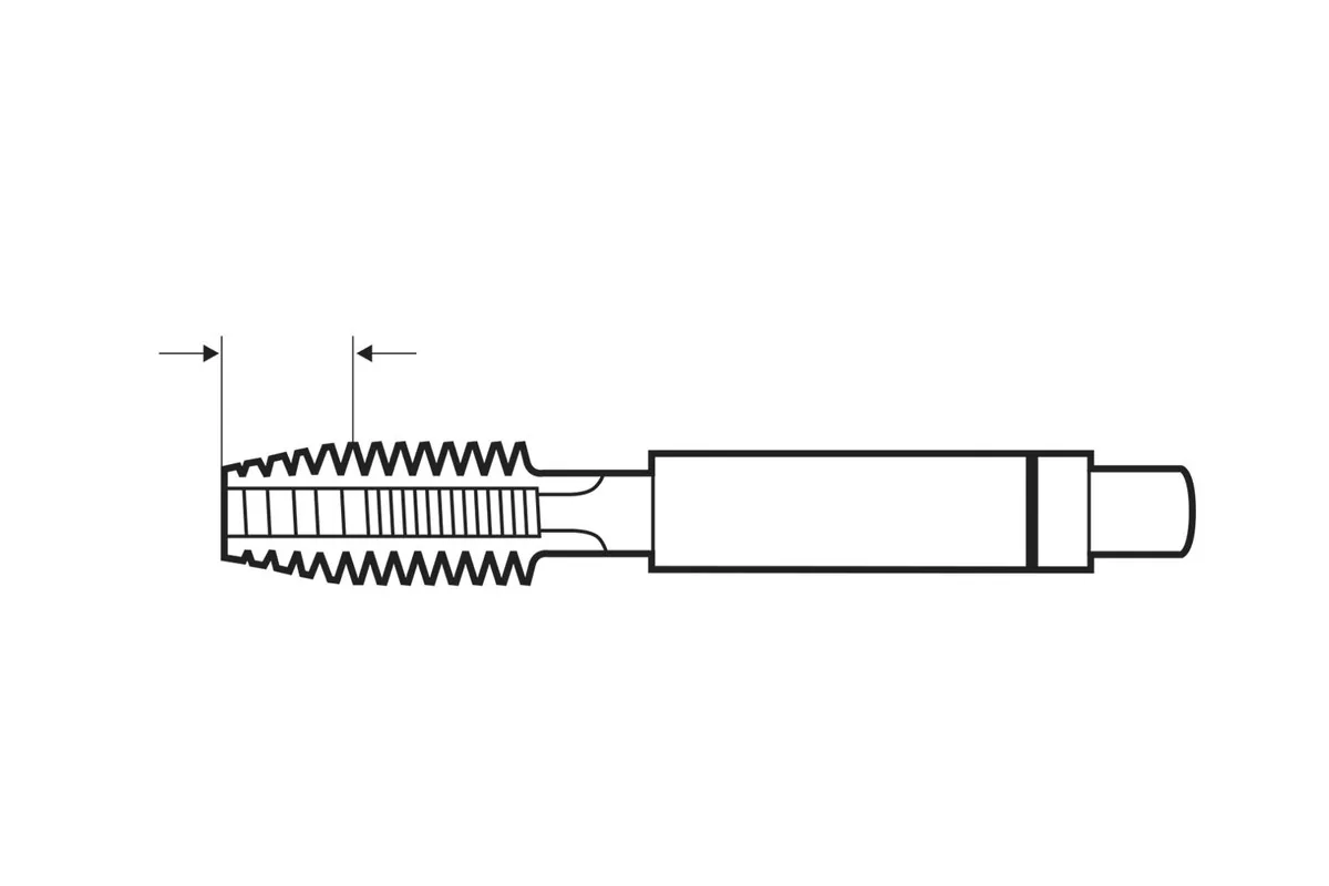 Mũi taro ren tay (tạo ren trong) Rougher DIN 352 HSS-G - BSW 1/4 x 20