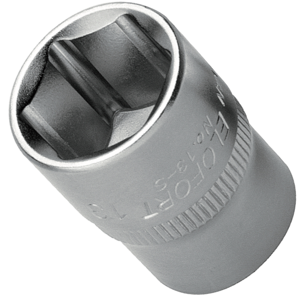 Đầu tuýp ngắn ELOFORT 13-S, vuông 1/4 inch chuẩn DIN 3124