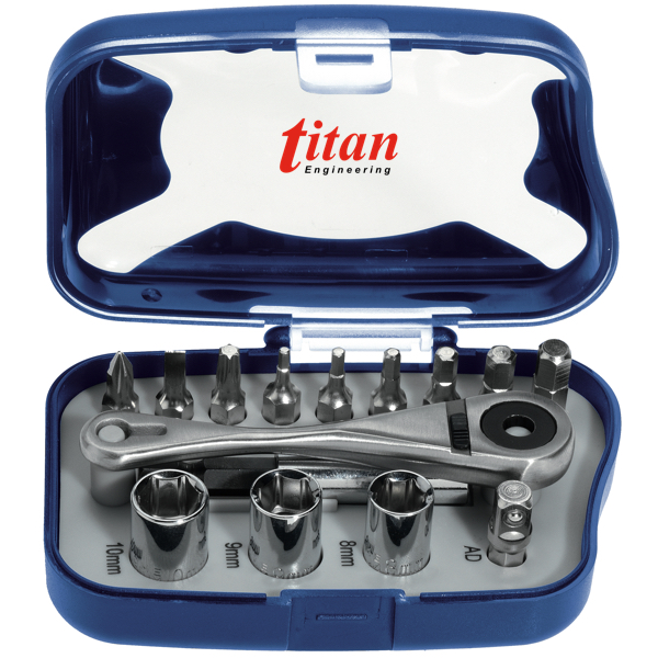 Bộ đầu tuýp mũi vít đa năng ELOFORT 23UK gồm 15 chi tiết