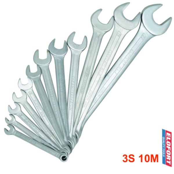 Bộ cờ lê vòng miệng ELOFORT 3S10M, gồm 10 cây từ 6 đến 22mm
