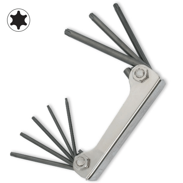 Bộ lục giác sao ELORA 162S-KTX, 8 cây TORX từ TX9-TX40