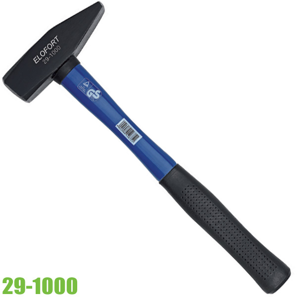 Búa kỹ thuật 1000g cán sợi thủy tinh bọc cao su. ELOFORT 29-1000