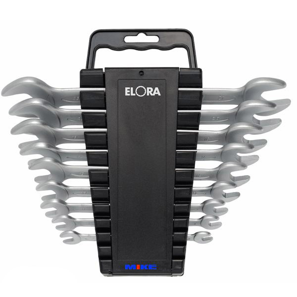 Bộ cờ lê 2 đầu mở ELORA 100-KH 9, 9 chi tiết 6-23mm, DIN 3110