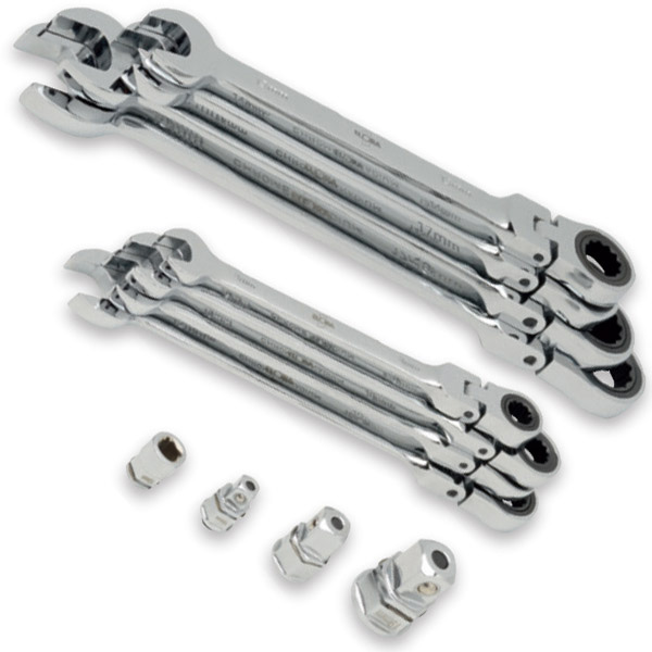 Bộ cờ lê lắc tay đầu vòng tự động ELORA 204R S8M, từ 8mm đến 19mm