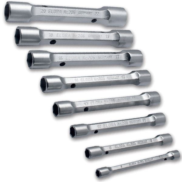 Bộ cờ lê ống tuýp ELORA 206S, chuẩn DIN 896, form A