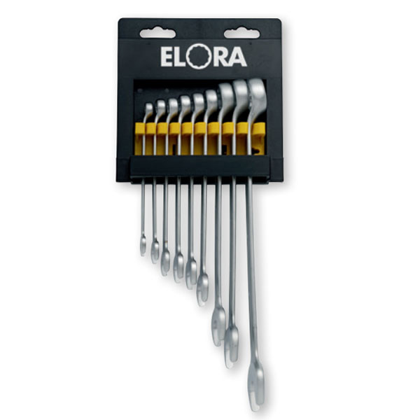 Bộ cờ lê vòng miệng ELORA 205-KH 9, chuẩn DIN 3113 B