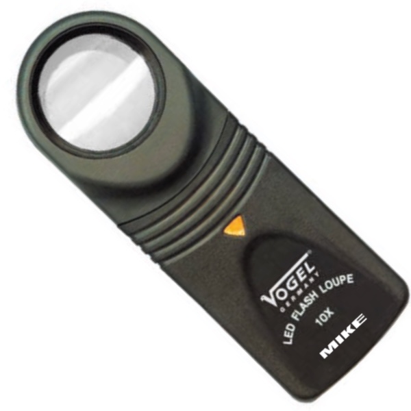 Kính lúp kỹ thuật 600166, lens 30mm, khuyếch đại 10 lần, có LED