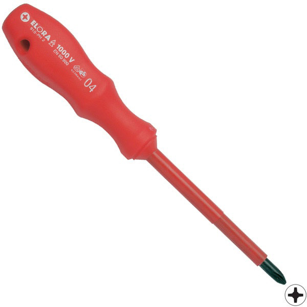 Tua vít bake ELORA 910PH, cán bọc cách điện VDE 1000V