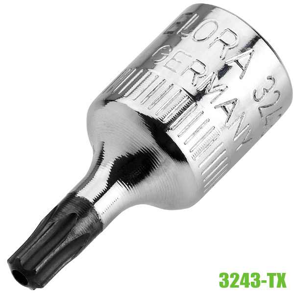 Tuýp đầu vít sao ELORA 3243-TX, từ TX8 đến TX40, chuẩn DIN 3120