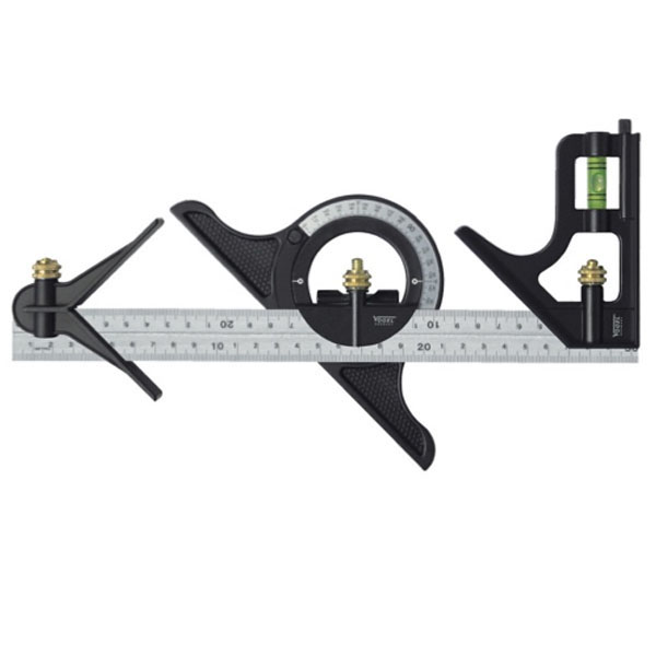 Thước góc vạn năng 508090, dài 300mm, thước 5 thành phần.