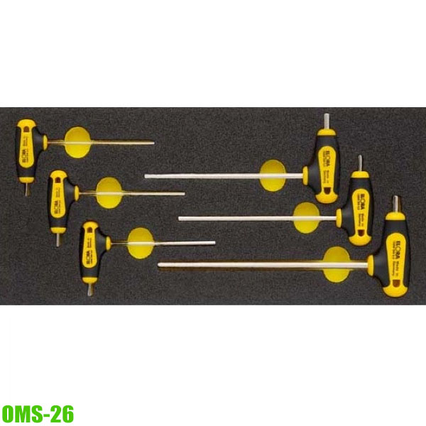 Bộ lục giác chữ T ELORA OMS-26, 2-6mm phù hợp với tủ đồ nghề